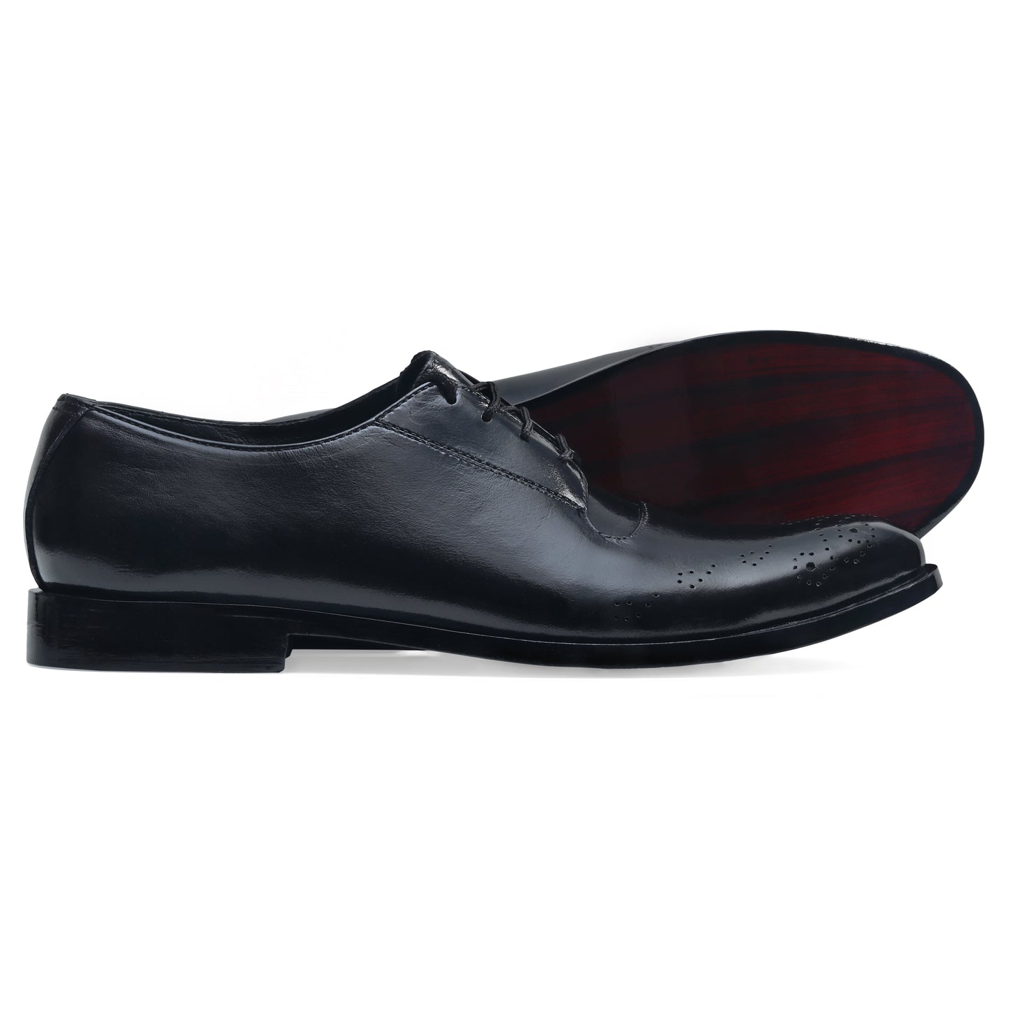 black oxford leather shoes