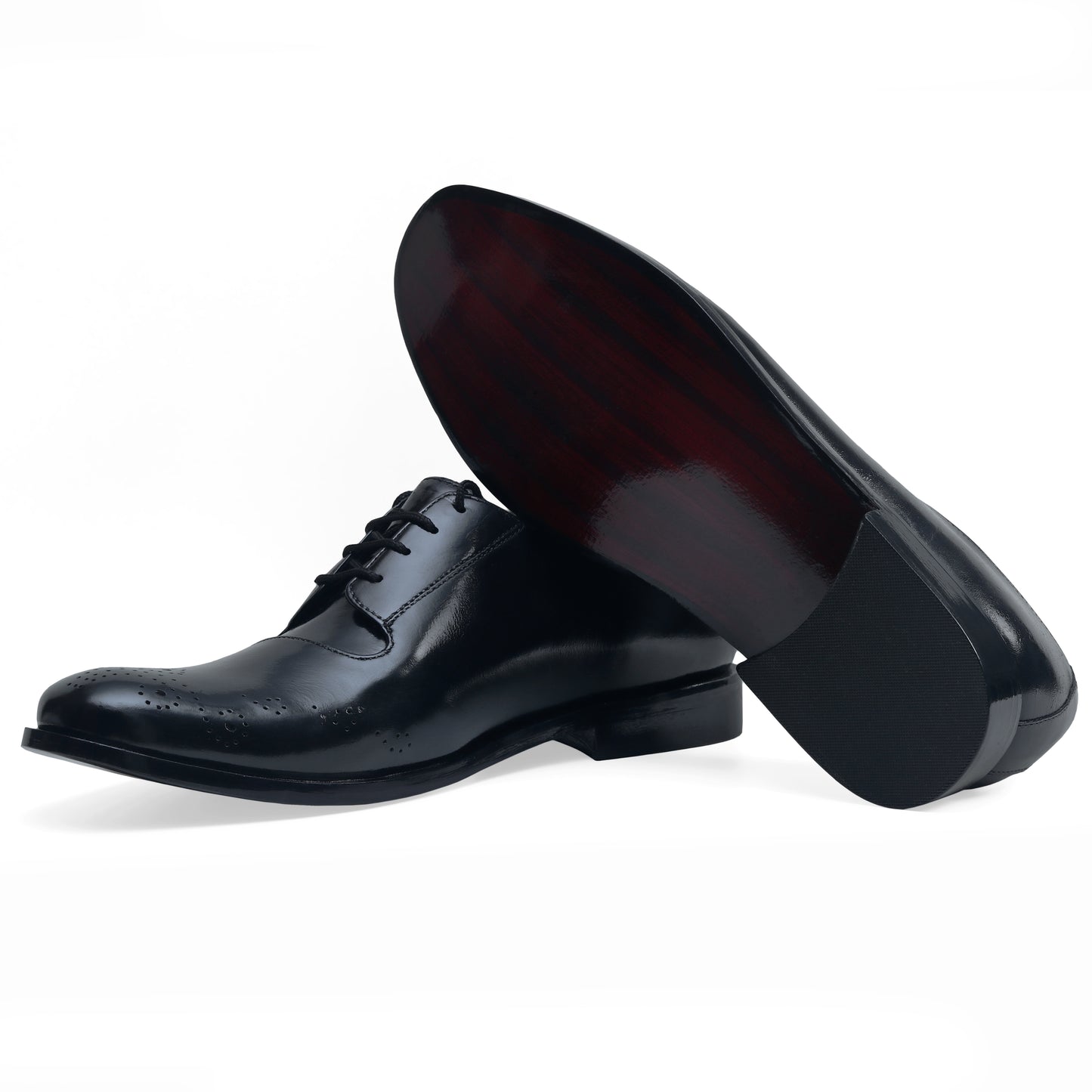 oxford leather black shoes