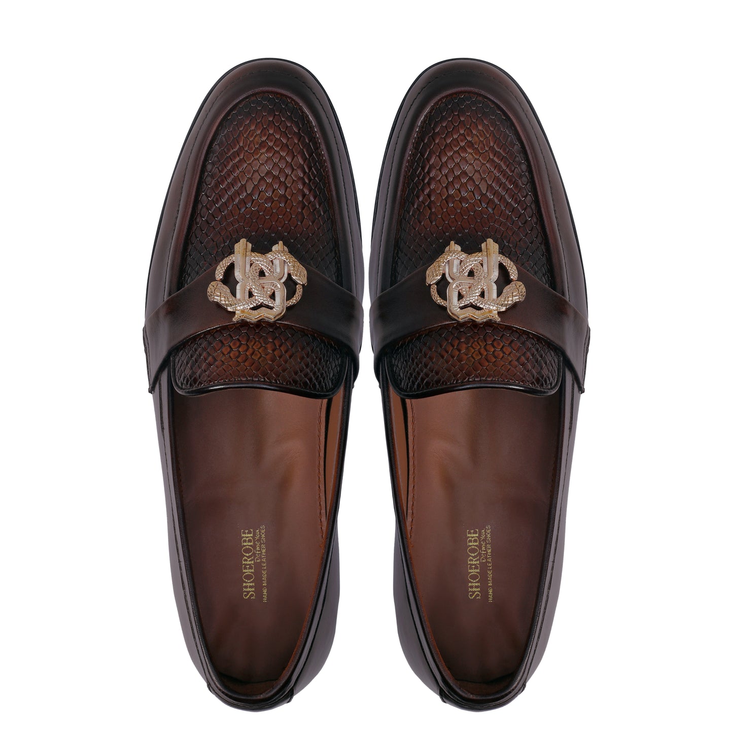 Buckled Honeycomb Loafers