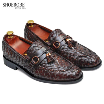 Braided Bourbon Loafers For Men