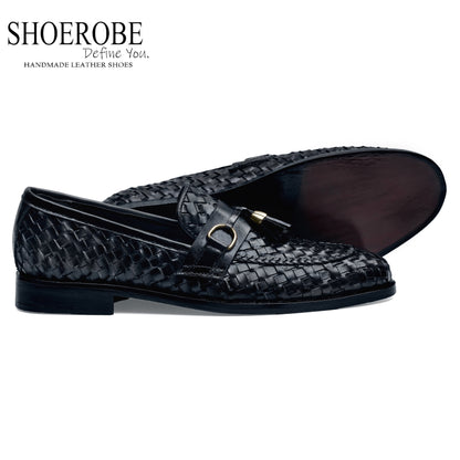 Weave Pattern Loafers for Men