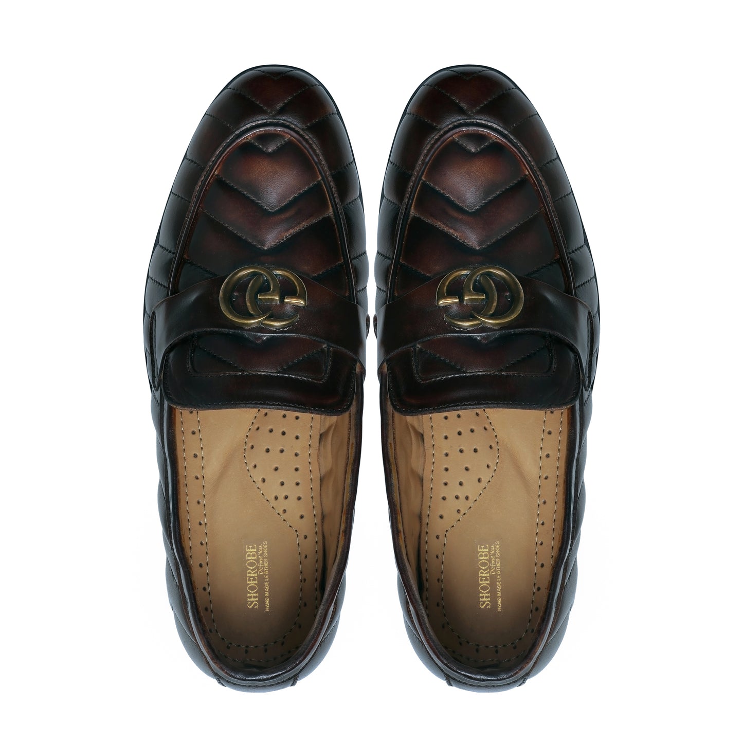 Round Toe Coffee Loafers