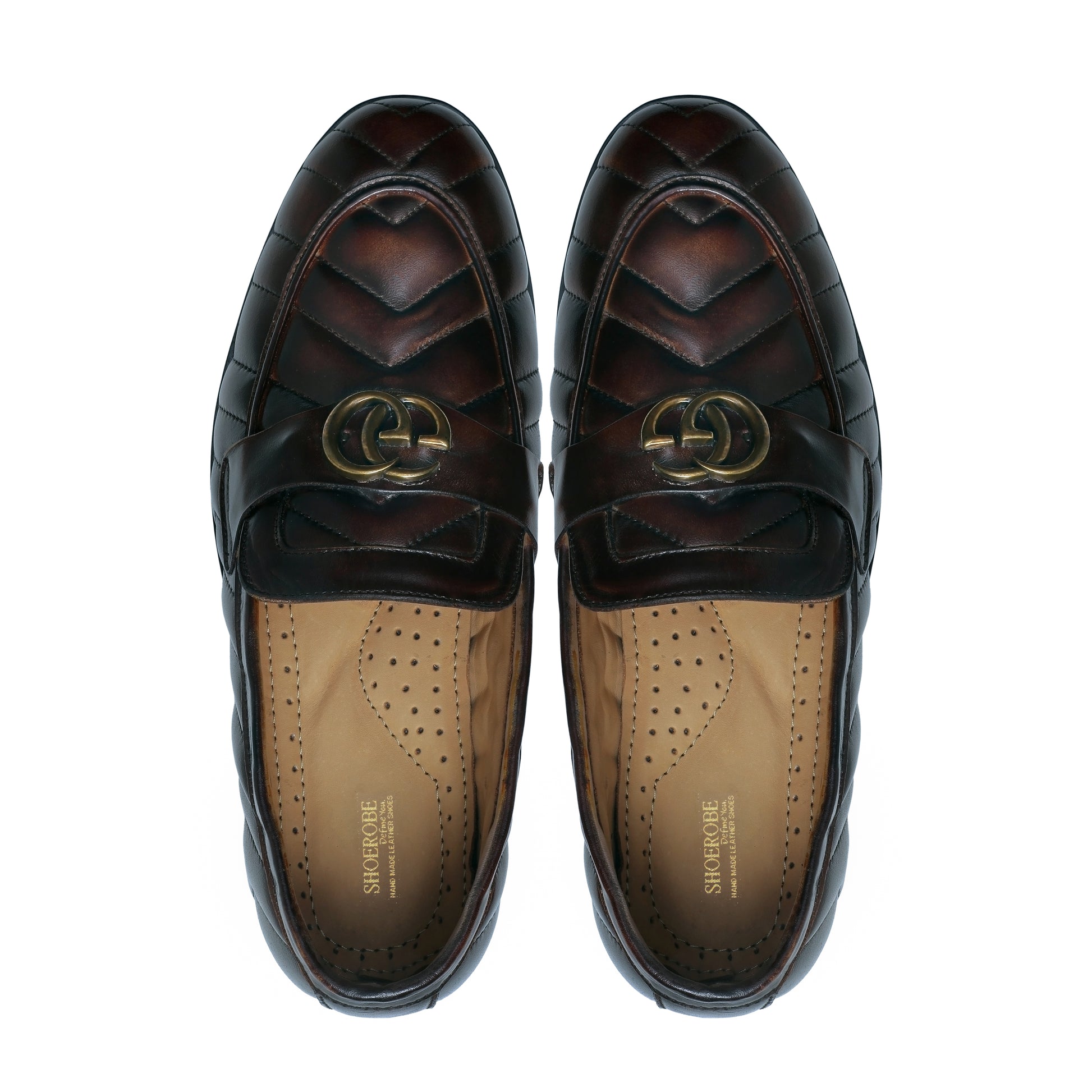 Round Toe Coffee Loafers