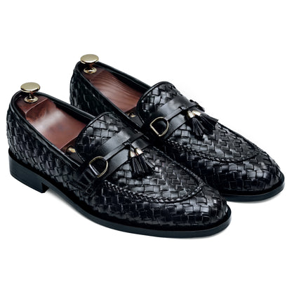 Weave Pattern Loafers for Men